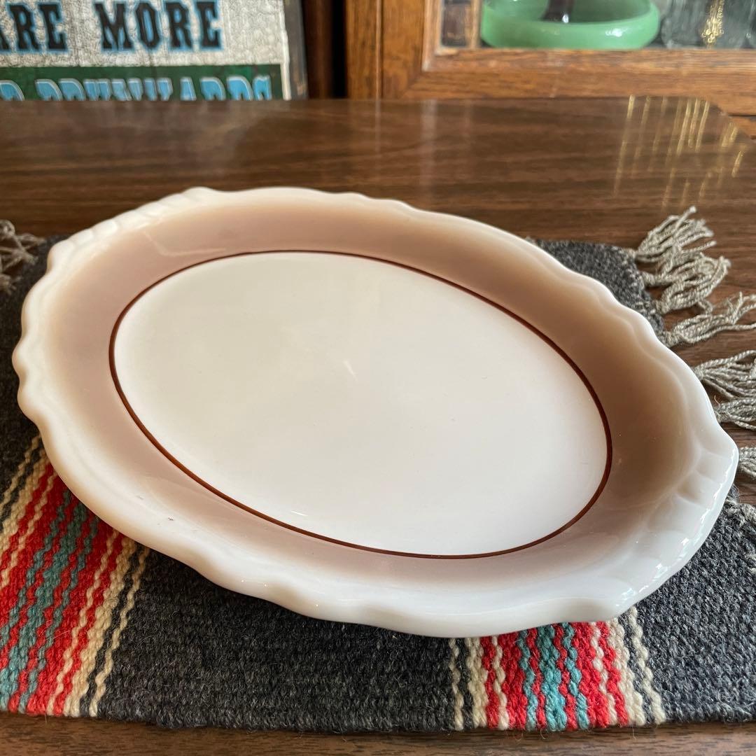 貴重！50s ホーマーラフリン磁器皿　レストランウェア　USA製ヴィンテージ食器