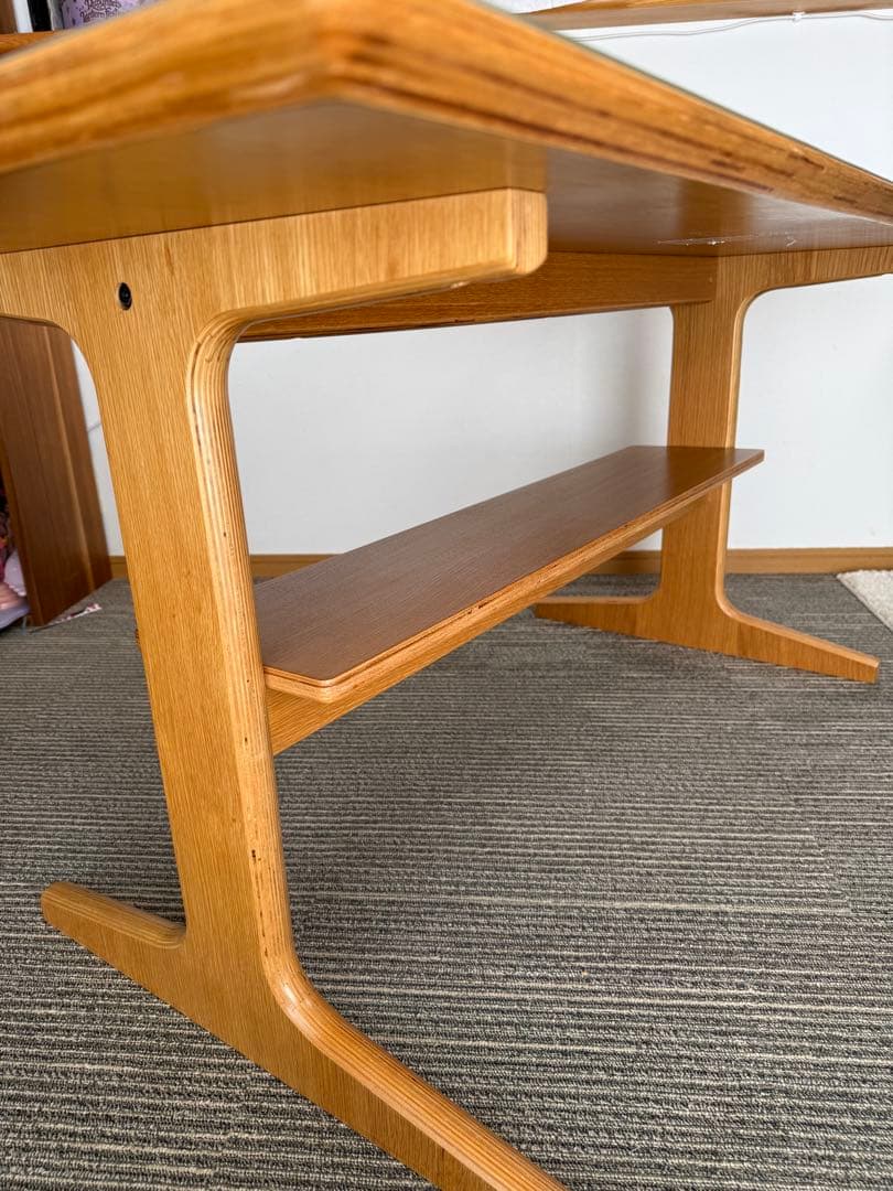 値下げ★天板保護あり★無印良品 リビングでもダイニングでも使えるテーブル