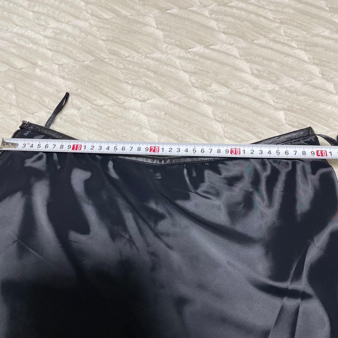 23区　ループヤーン チェック ツイード セミフレアスカート　46サイズ　2XL