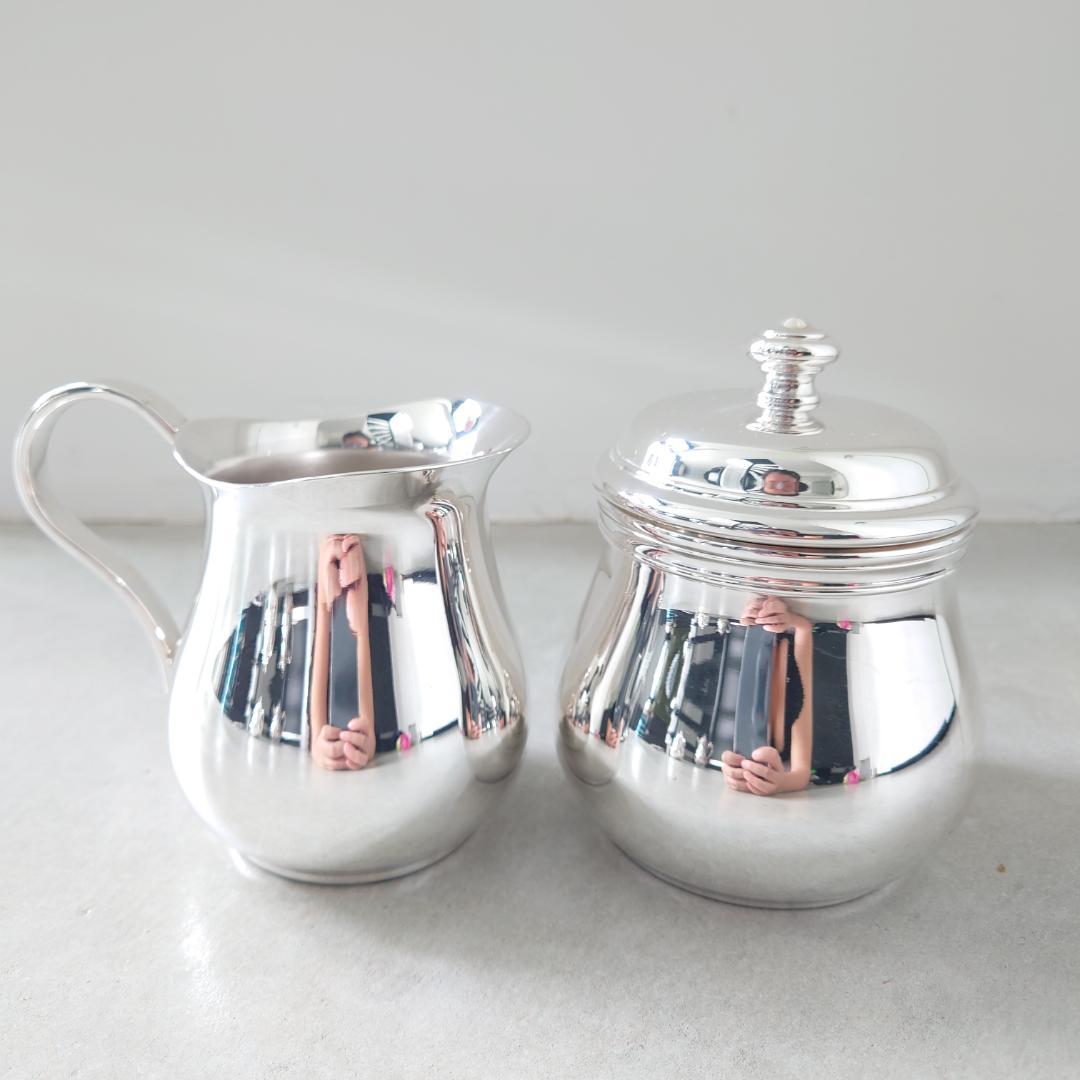美品 クリストフル アルビ ティーポット シュガーポット ミルクポット