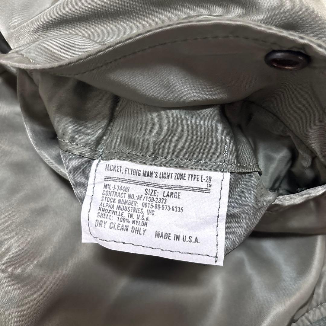 り*ん様 7080s ALPHA L- 2B USA製　フライトジャケットMAー