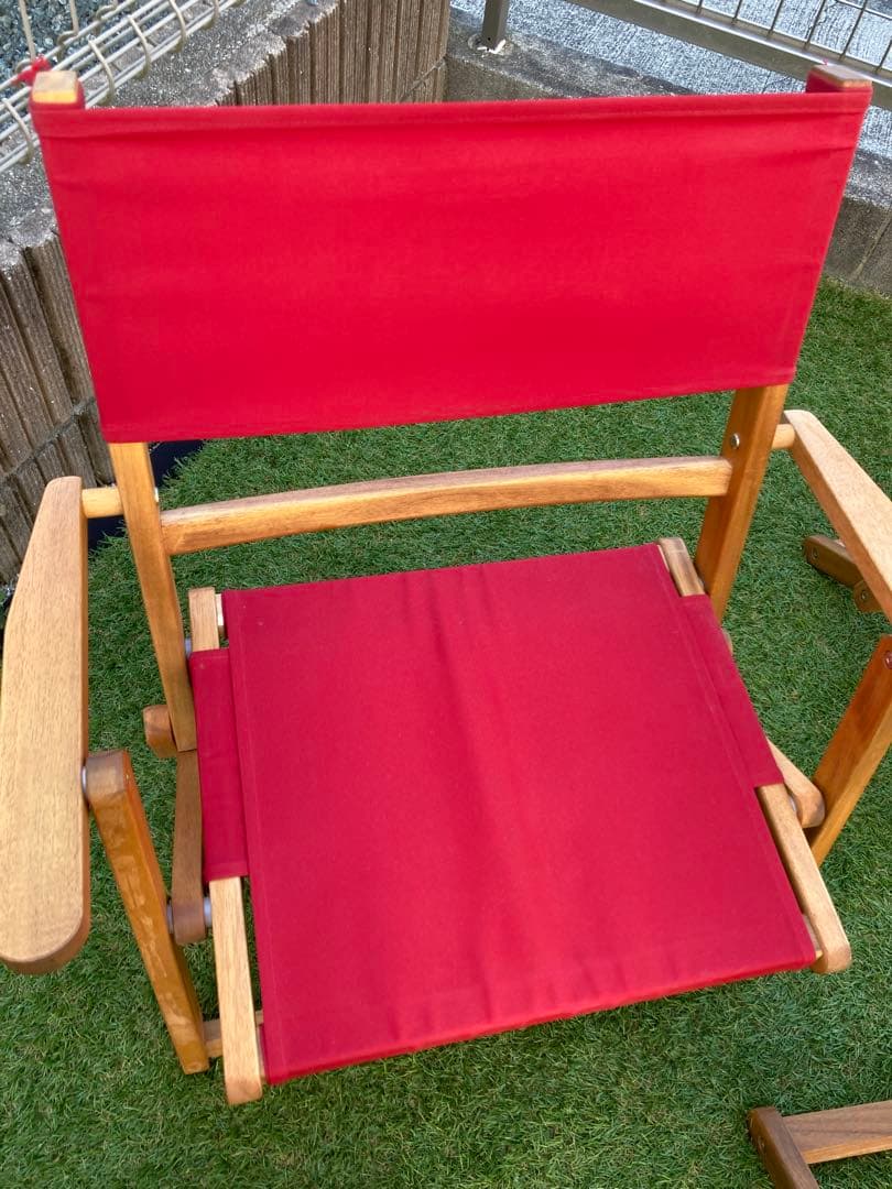 アウトドアチェア　4脚セット　キャンバス生地