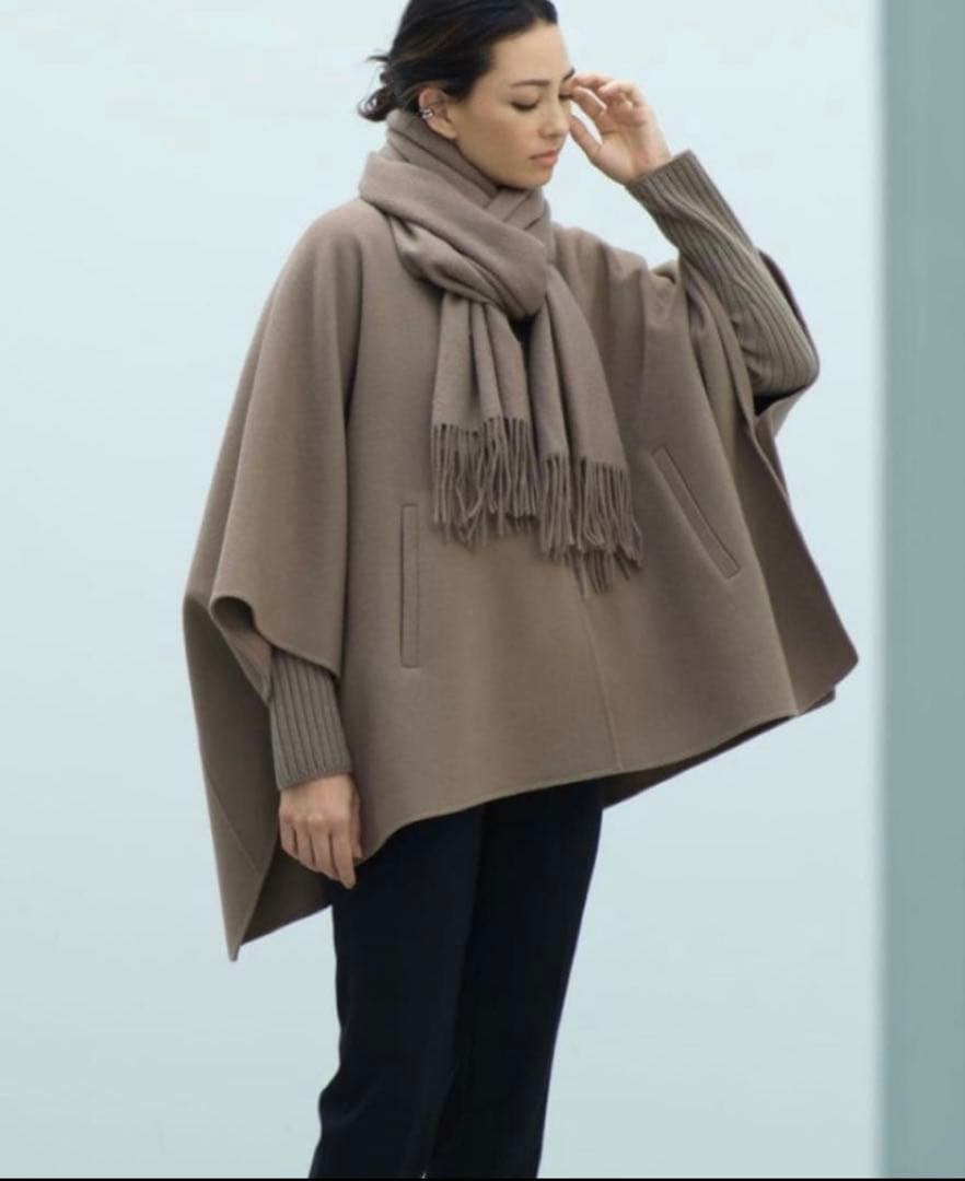 美品✨2021AW セオリーリュクス theory luxe 完売ケープ風コート