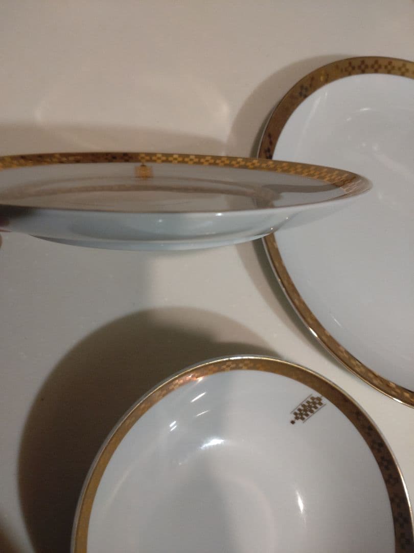 imperial  tiffany　レア ゴールド縁取りの食器セット