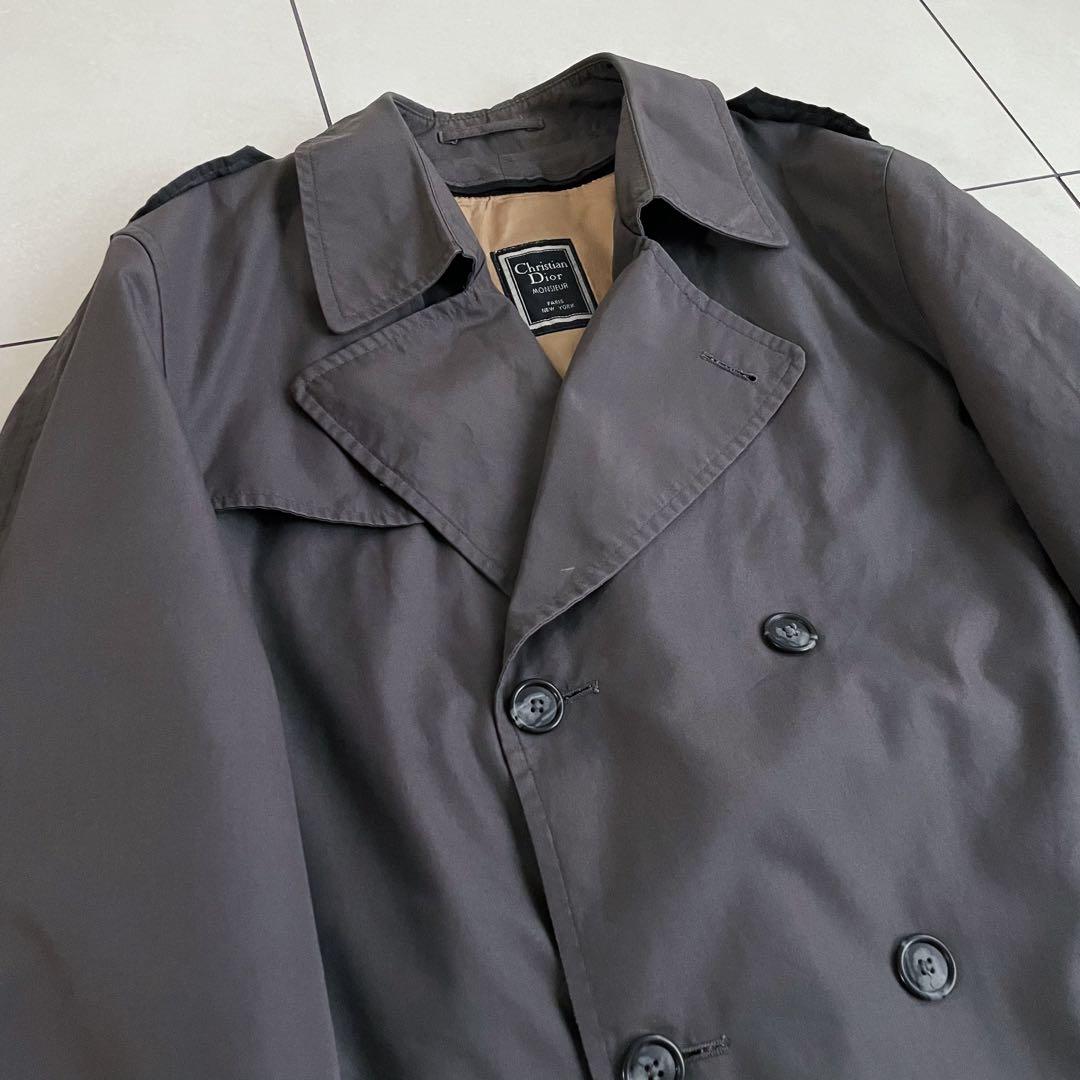 【Christian Dior】 ビンテージ トレンチコート ライナー付き
