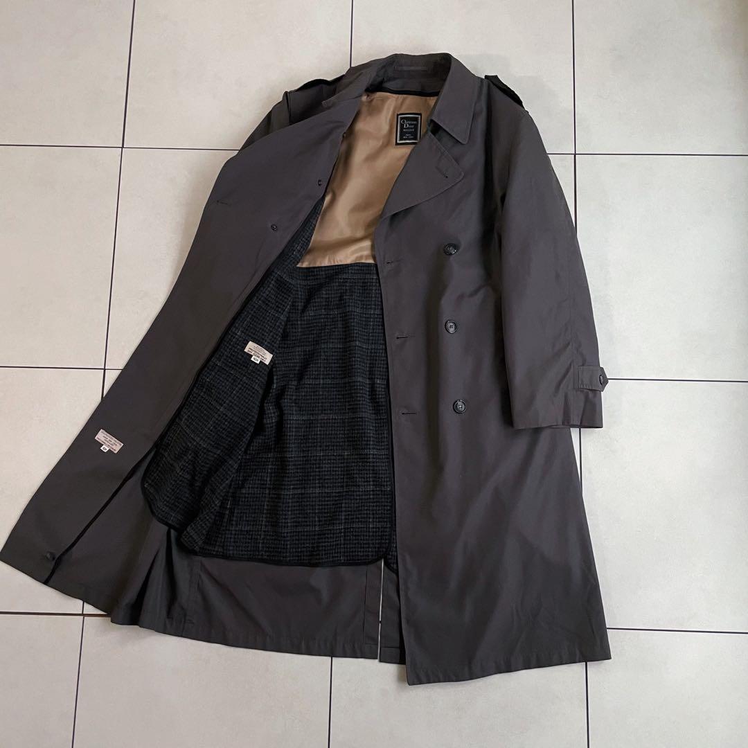 【Christian Dior】 ビンテージ トレンチコート ライナー付き