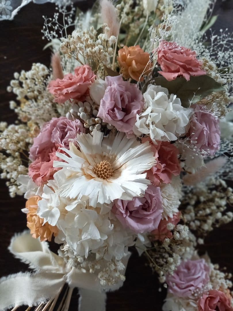 ～sold out ～プリザーブドフラワー ローズの華やか ウェディングブーケ