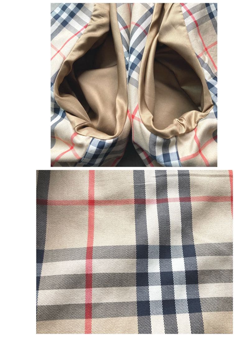 バーバリーズ　裏地　ノバチェック　ダブルトレンチコート　玉虫色　ベルト付　M