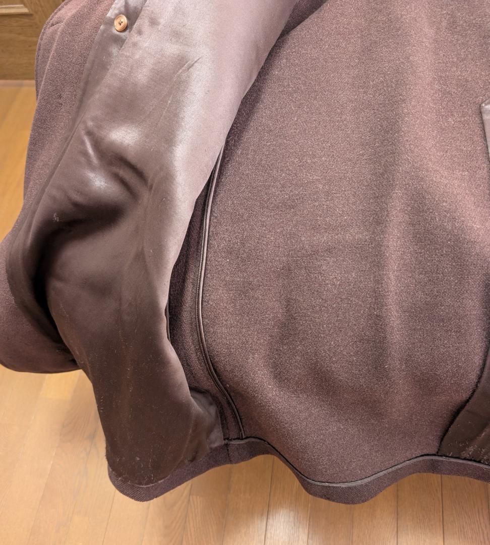 Aqascutum　希少40sダブルワラント　肉厚ウールコート　ブラウン系