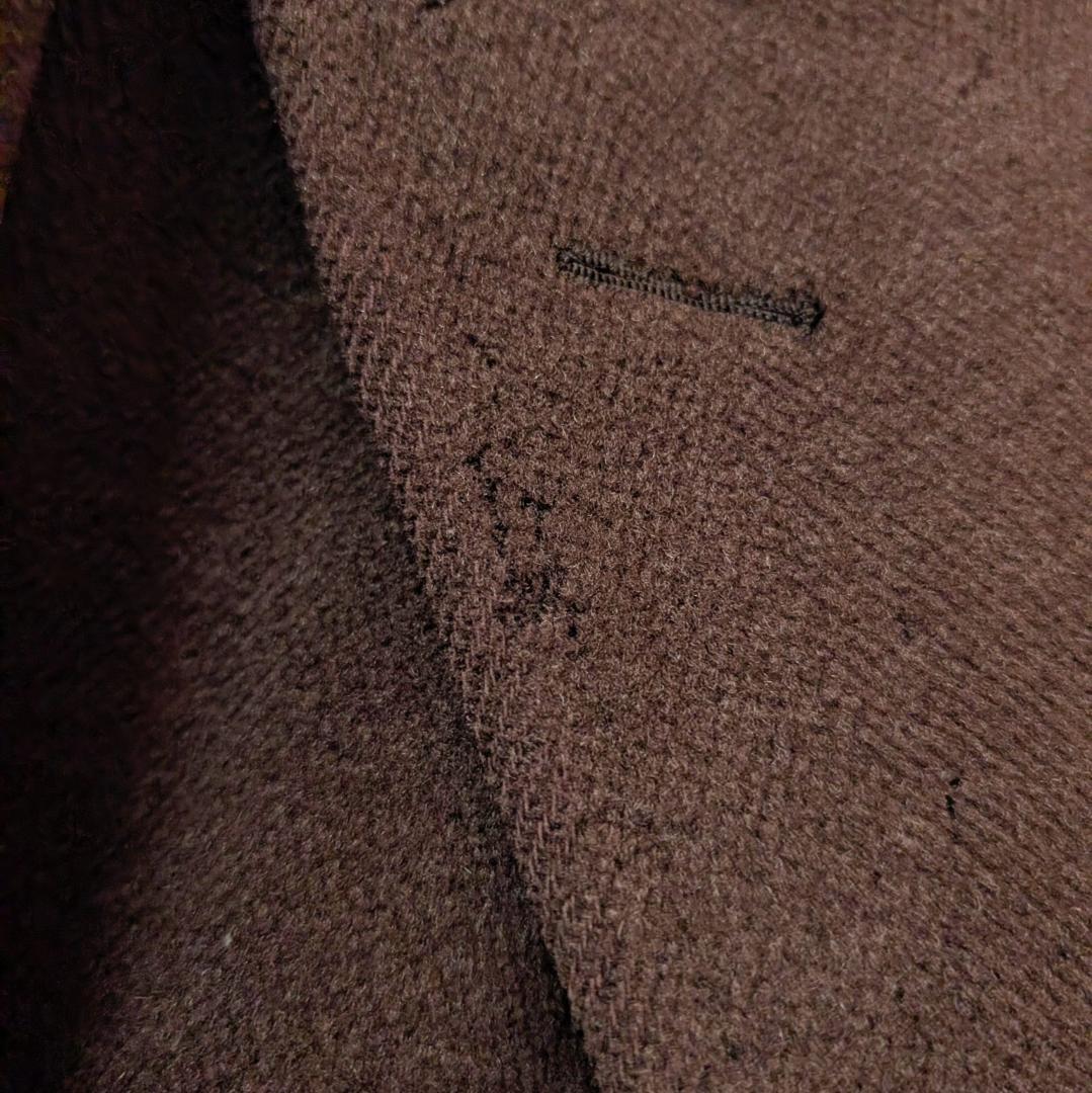 Aqascutum　希少40sダブルワラント　肉厚ウールコート　ブラウン系