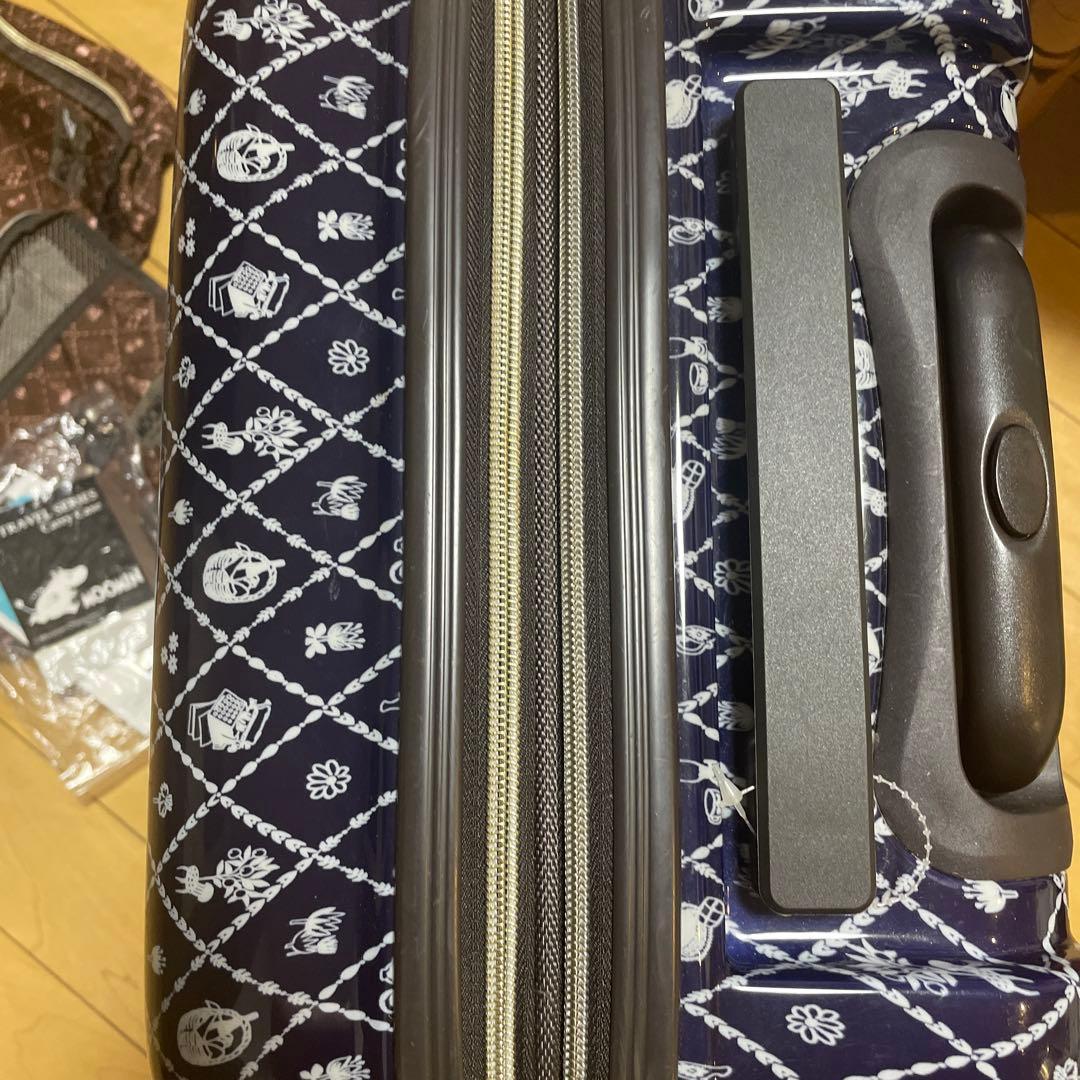 【廃盤品・希少】ムーミン　機内持込サイズ　紺色　キャリーケース　49ℓ