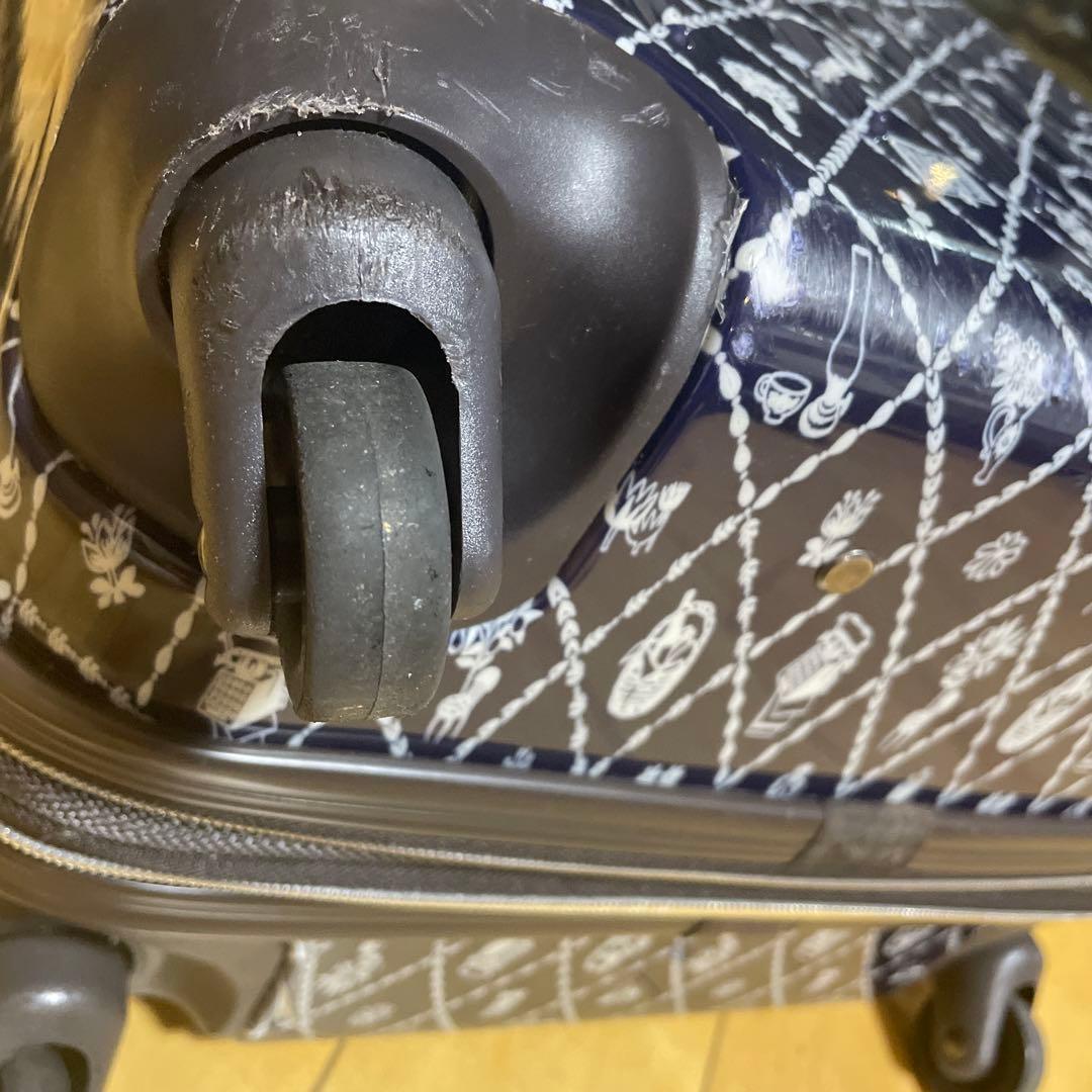 【廃盤品・希少】ムーミン　機内持込サイズ　紺色　キャリーケース　49ℓ