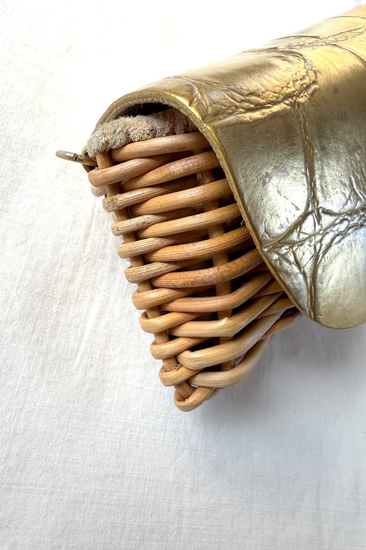 ebagos　メガネケース　紅籐　スマホケース　ポーチ　ポシェット