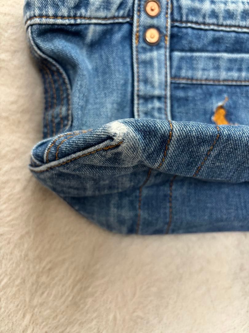 値下げ中！ポロ　ラルフローレン　デニムミニトートバッグ