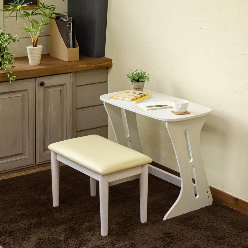 【新品・送料無料】コンパクトデスク＆チェアセット　DBR/NA/WW