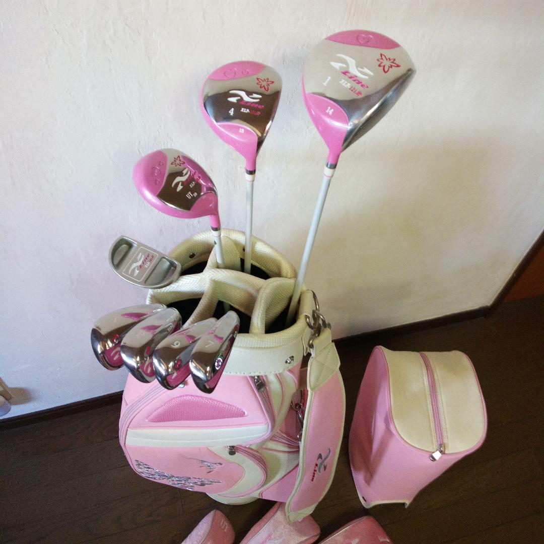 森英恵デザイン ゴルフクラブセット ピンク／超レア 未使用品
