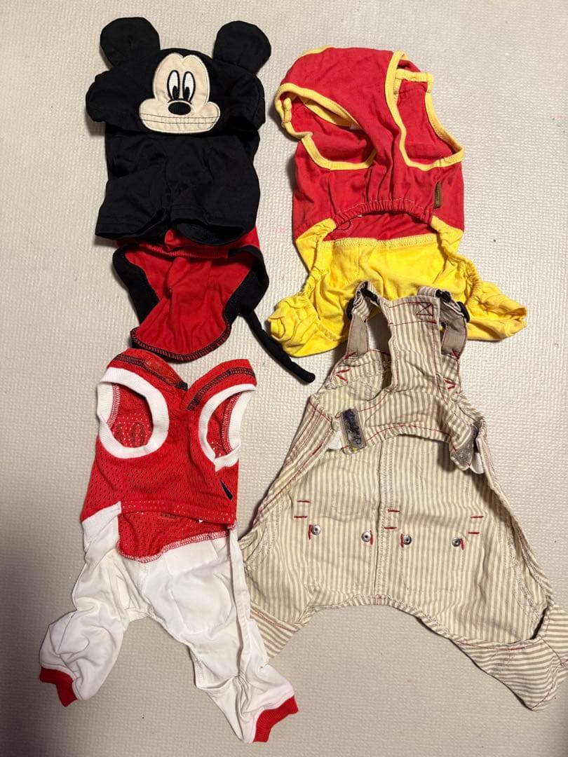 犬用　服　ディズニー　ロンパース　サロペット　半纏　ユニフォーム
