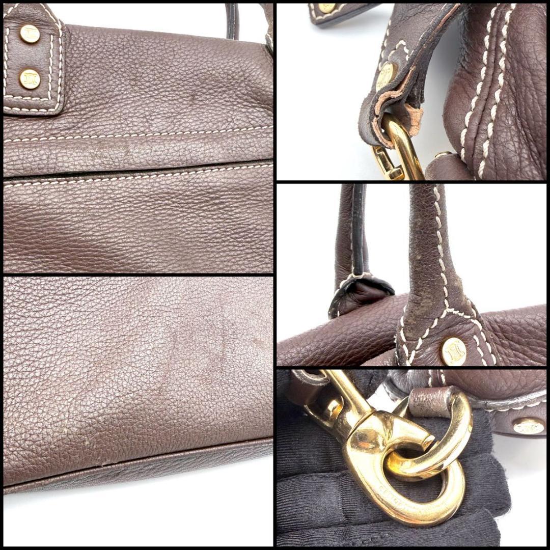 【良品】CELINE トリオンフ刻印　ボストンバッグ　EASTWEST　マカダム