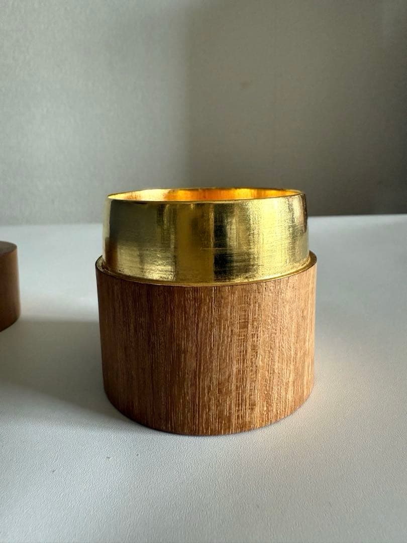 茶道具 本桑 和巾棗 中次 茶器 茶入 内金箔張 薄器 棗 和巾 薄茶器 裏千家