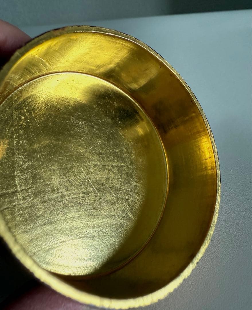 茶道具 本桑 和巾棗 中次 茶器 茶入 内金箔張 薄器 棗 和巾 薄茶器 裏千家