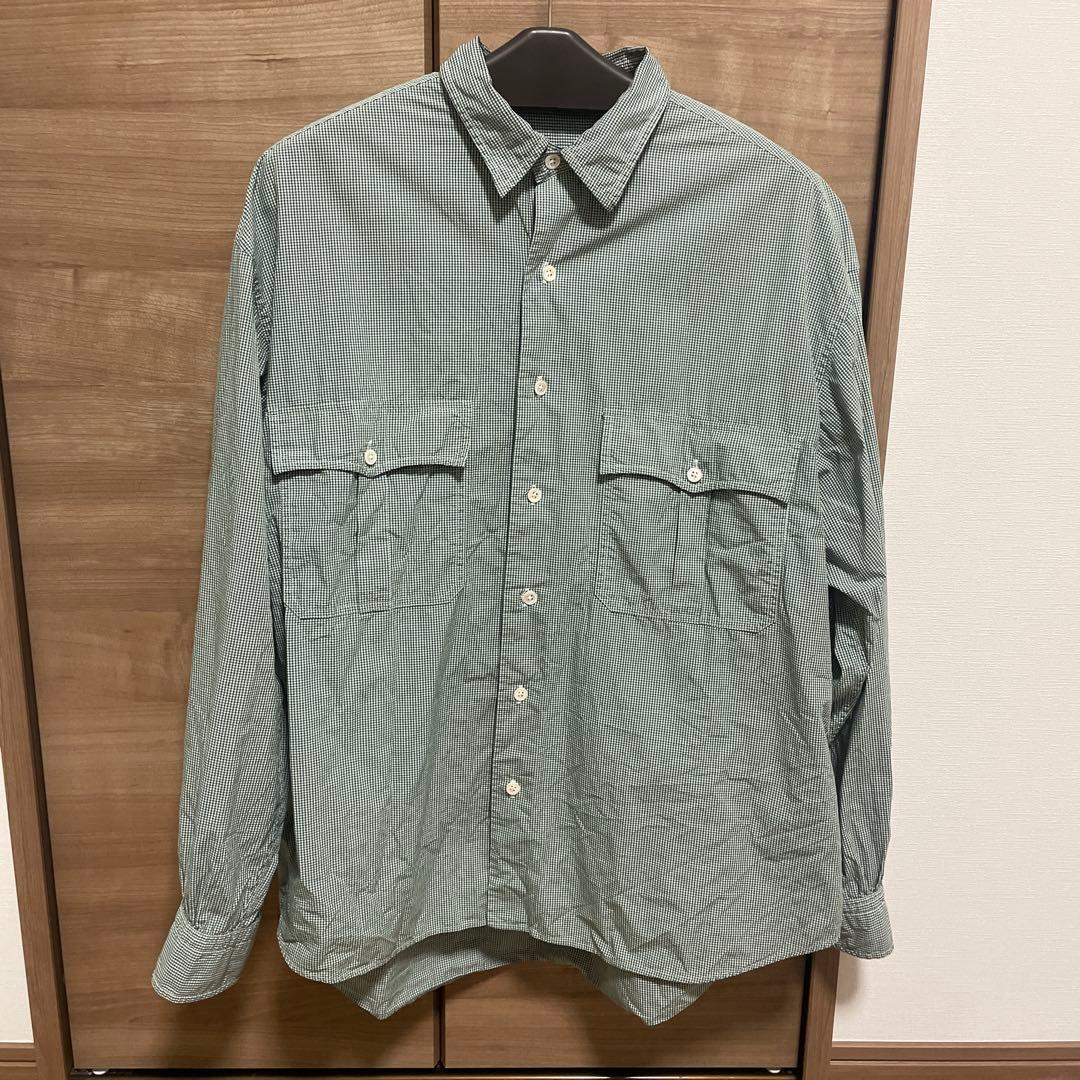 【希少】Porter Classic ロールアップシャツ グリーン