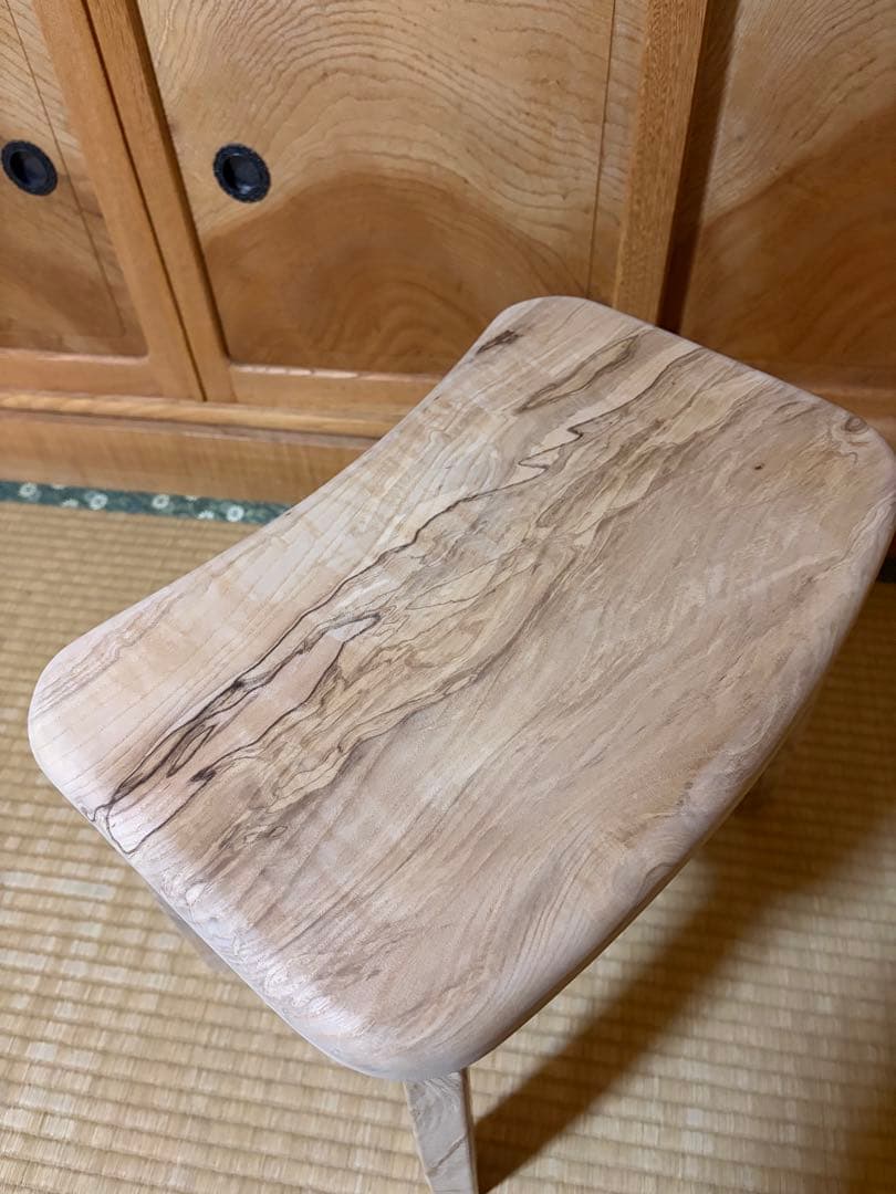 みるきー1375 、1376手作り木製サイドテーブル、イス、スツール