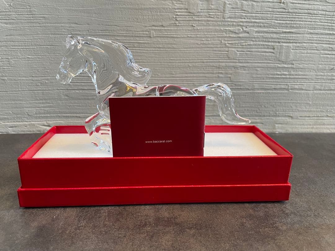 Baccarat クリスタル　2026 干支　馬　新品未使用　箱、袋付き