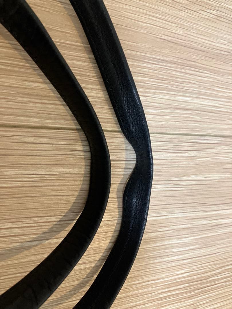 ［値下げしました！]北欧暮らしの道具店　ラウンドレザーバッグ　ブラック