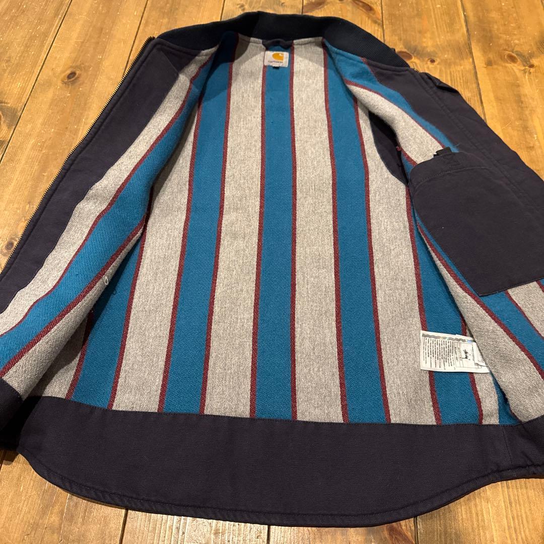 限定Stüssy x Carhartt カーハートベスト　黒xネイビー