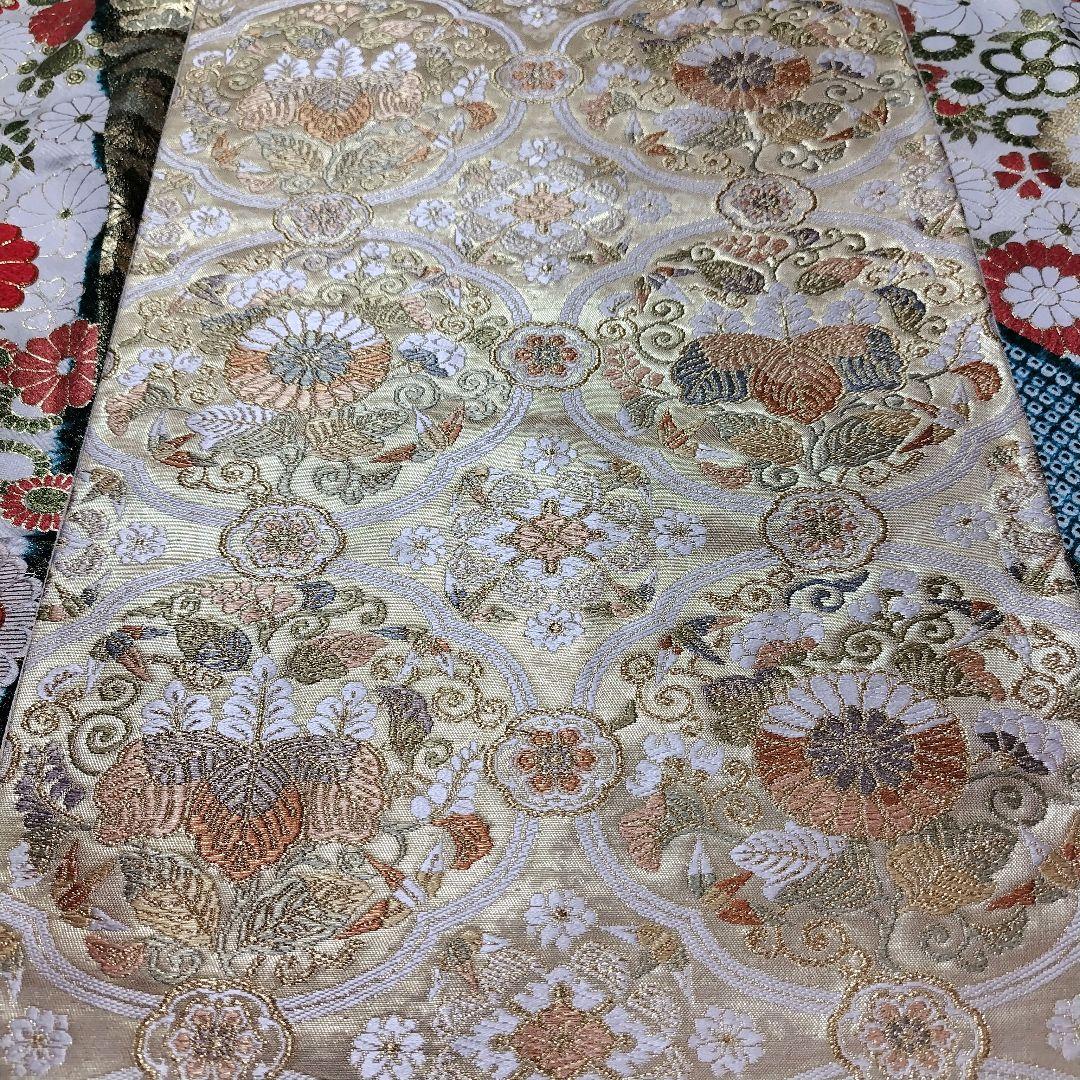 ☆とまとまと☆振袖フルセット(8点)・絞り・古典柄・吉翔文様・金駒刺繍