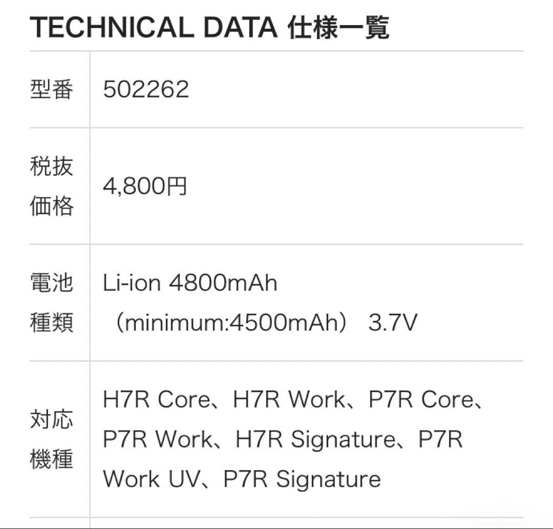 レッドレンザーLEDヘッドライト　H7R Core電池2本付きREDLENSER