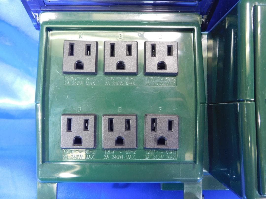 ★★★LEDイルミネーション電源分配★タップ★音源付き★6口★屋外用★★★