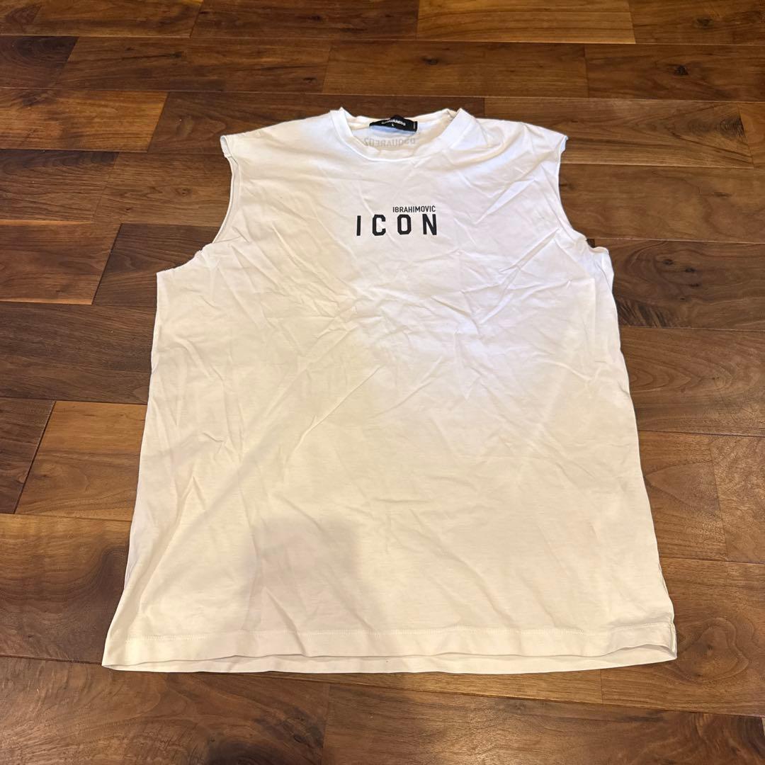 週末限定DSQUARED2 IBRAHIMOVIĆ ICON タンクトップ L