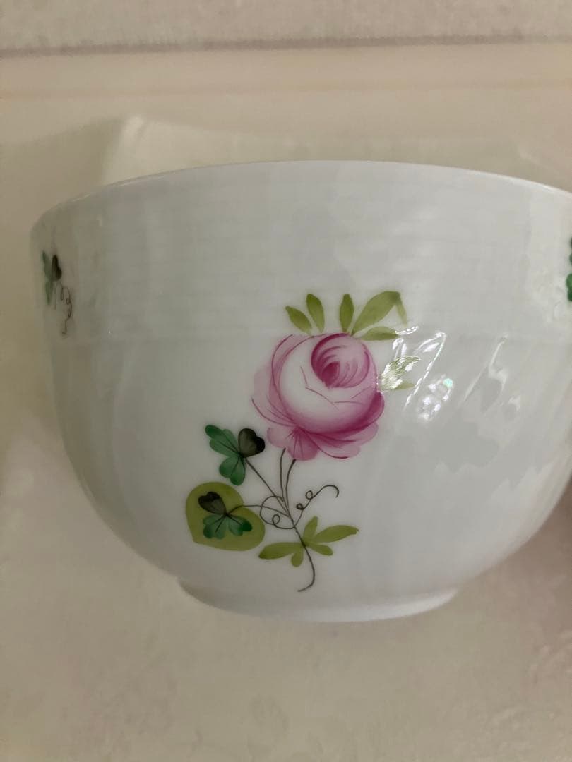 HEREND ヘレンド ウィーンの薔薇　ピンク　スラップボウル