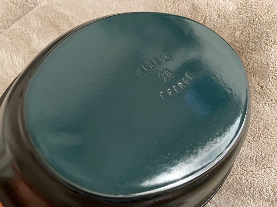 美品　staub ストウブ　スタッカブルディッシュ　28cm オーバル　黒