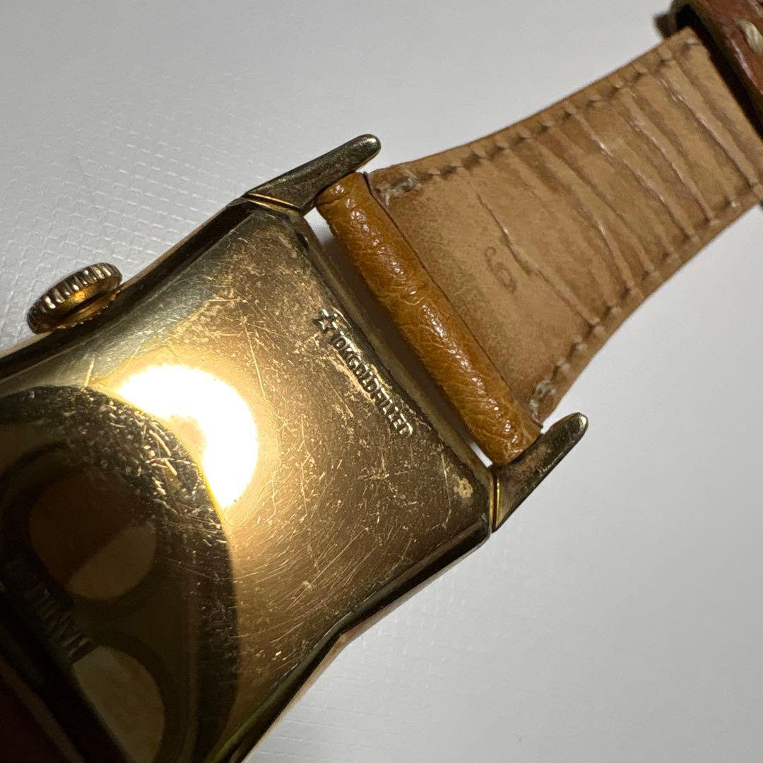 HAMILTON 手巻きアナログ時計 ゴールド