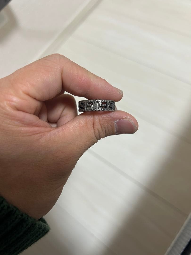 平*店様 期間限定グッチ GUCCI スクエアG リング アラベスク シルバー