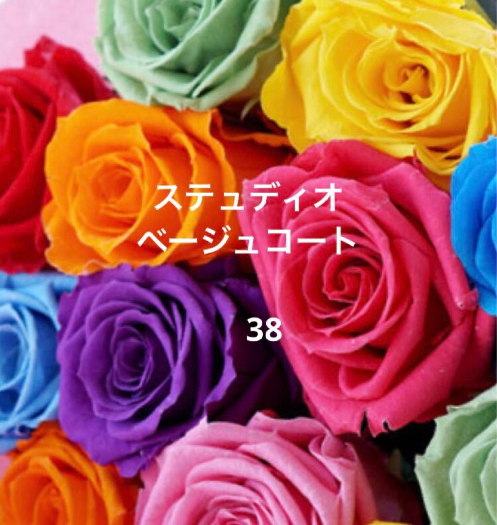 新品タグ付き‼️【マックスマーラ】38上品なノーカラーコートベージュカシミヤ