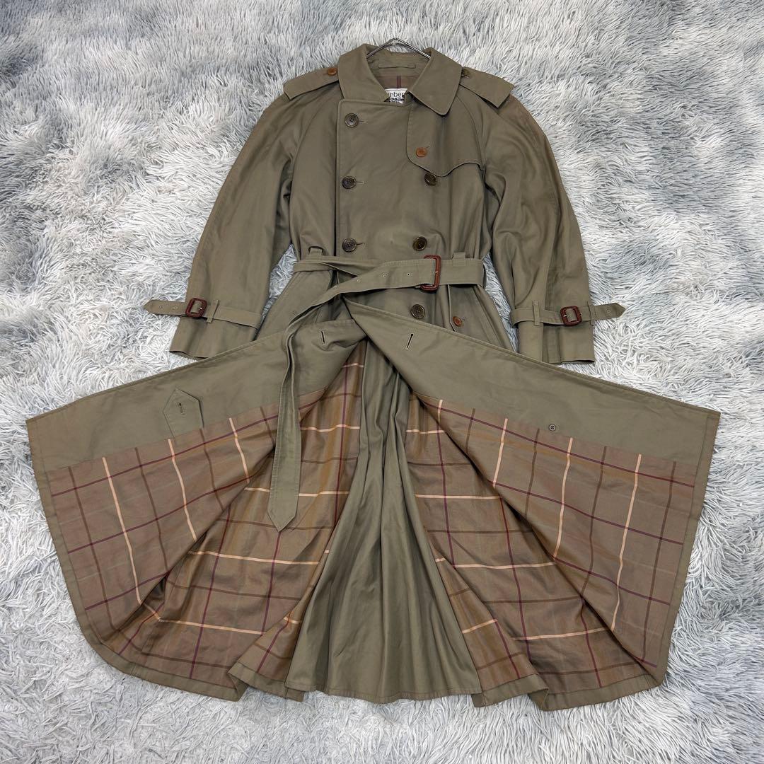 希少 並行輸入 正規バーバリーズ ヴィンテージ トレンチコート ノバチェック