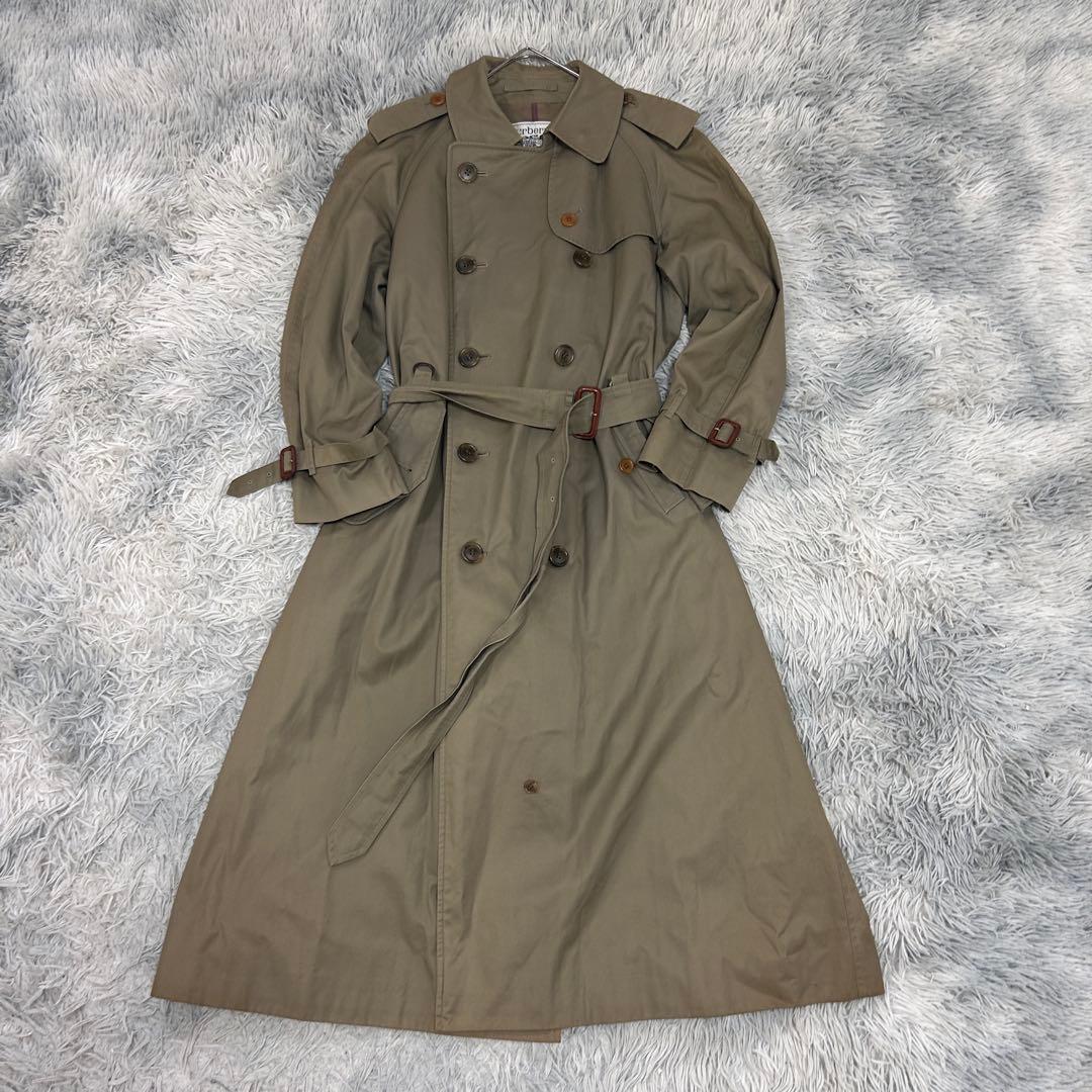 希少 並行輸入 正規バーバリーズ ヴィンテージ トレンチコート ノバチェック
