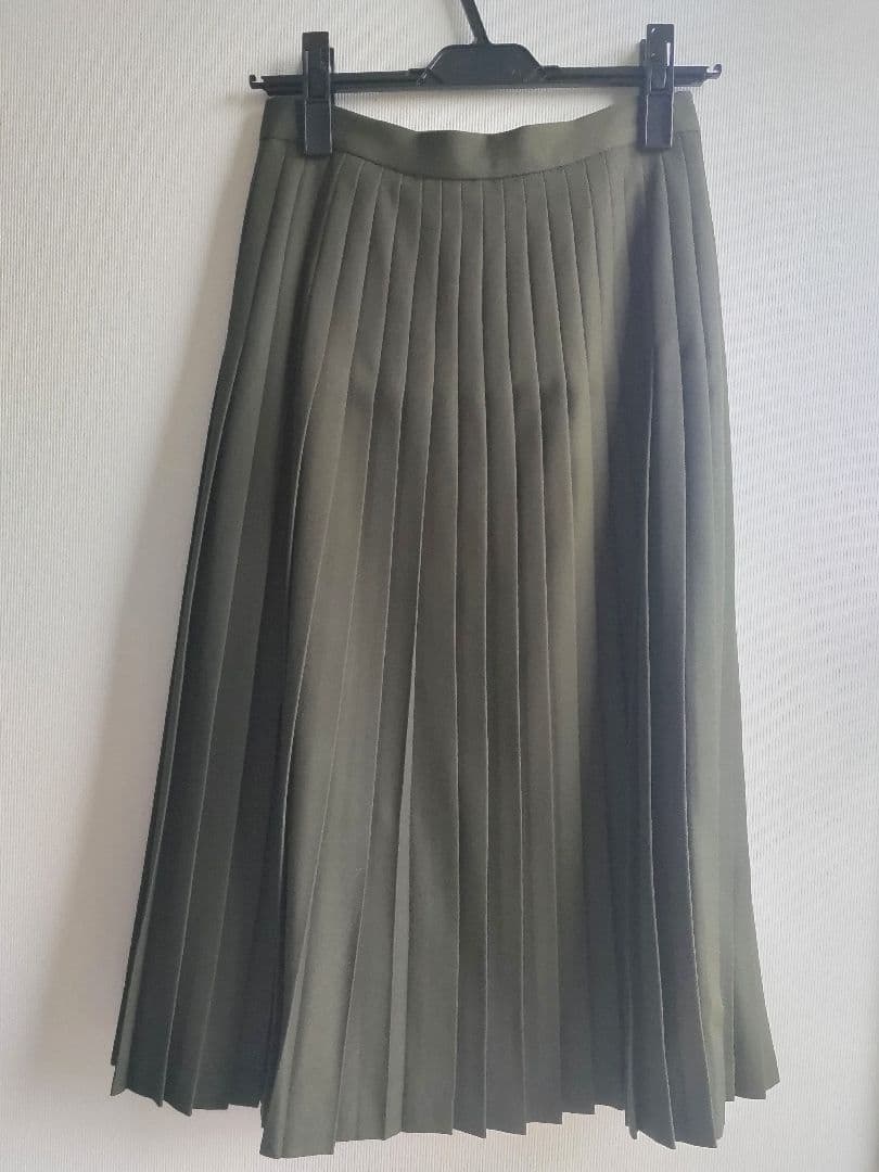 【着用2回】【HYKE】ウール混ラッププリーツスカート