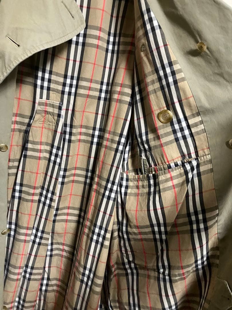 90s バーバリー トレンチコート 一枚袖 トレンチ21 フルセット ベージュ