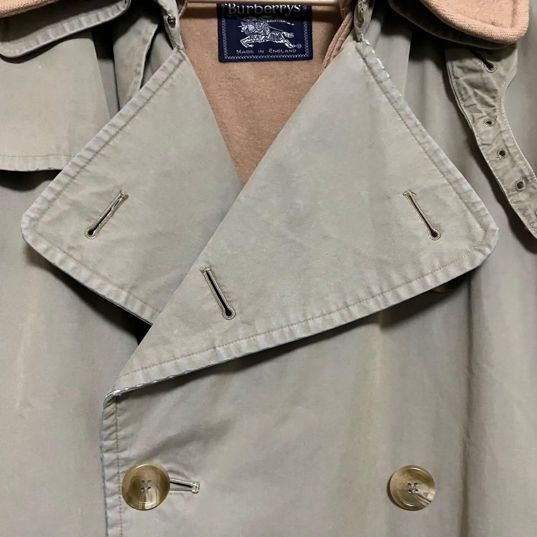 90s バーバリー トレンチコート 一枚袖 トレンチ21 フルセット ベージュ