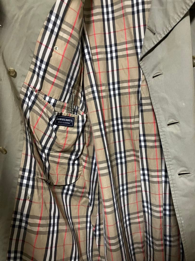 90s バーバリー トレンチコート 一枚袖 トレンチ21 フルセット ベージュ