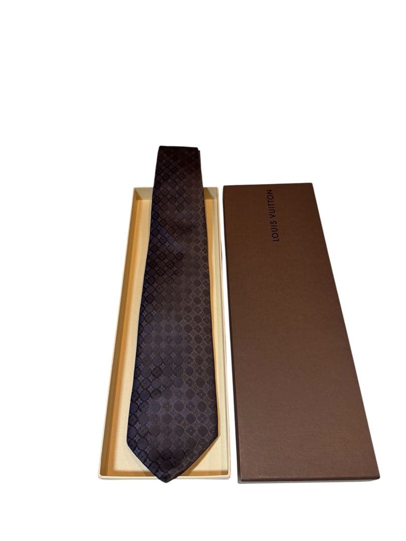 LOUIS VUITTON ダークブラウン ネクタイ