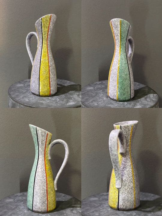 アンティーク ビンテージ 花瓶 フラワーベース デッドストック ラスタ 美品