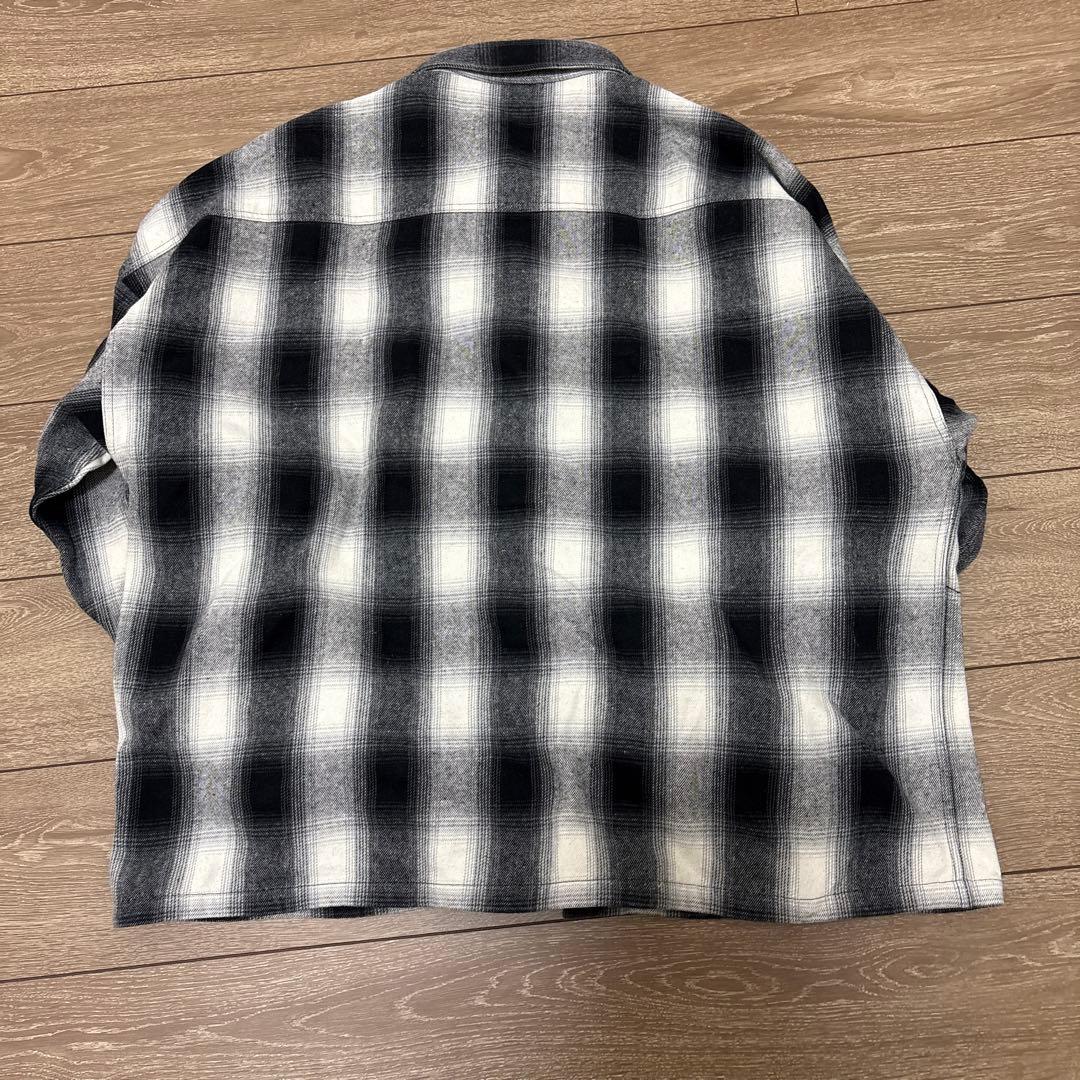 トップス OVERSIZE FLANNEL SHIRT