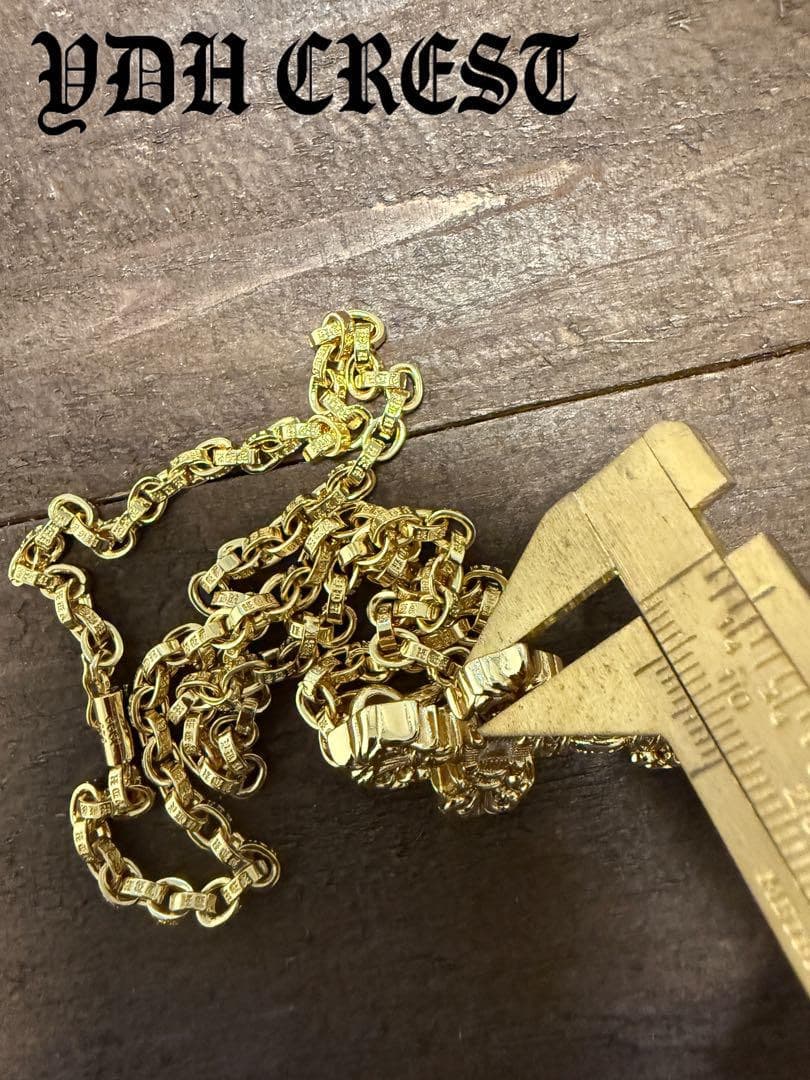 ★CKRGT　22K金メッキS925　チャクラ型クロス＊ストーン　刻印有り