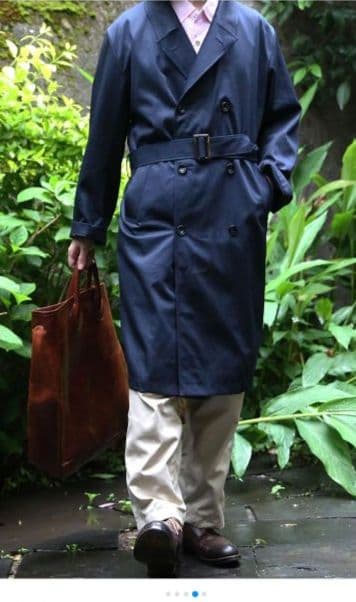 moto×VENTILE トレンチコート ベルト/ベルトループ付き レインコート