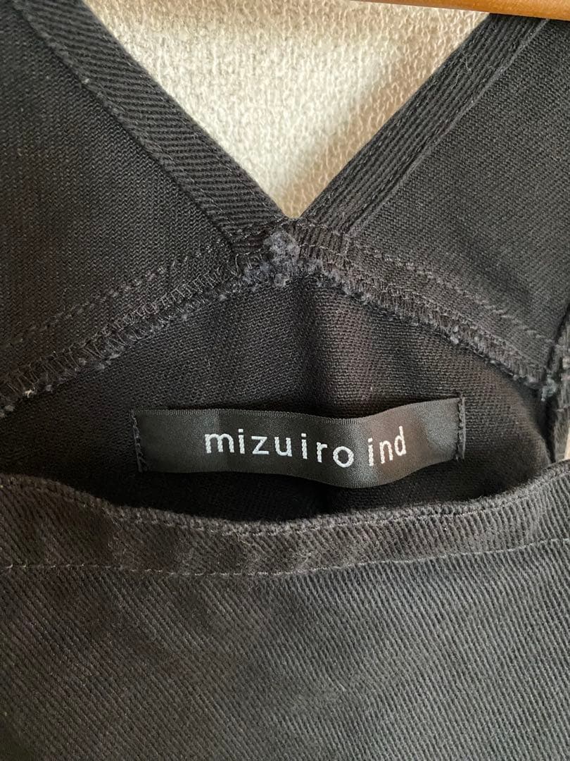 mizuiro ind ブラックオーバーオール
